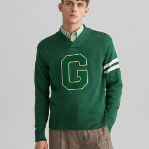 بافت اورجینال گانت GANT Collegiate V-Neck Sweater 8040123