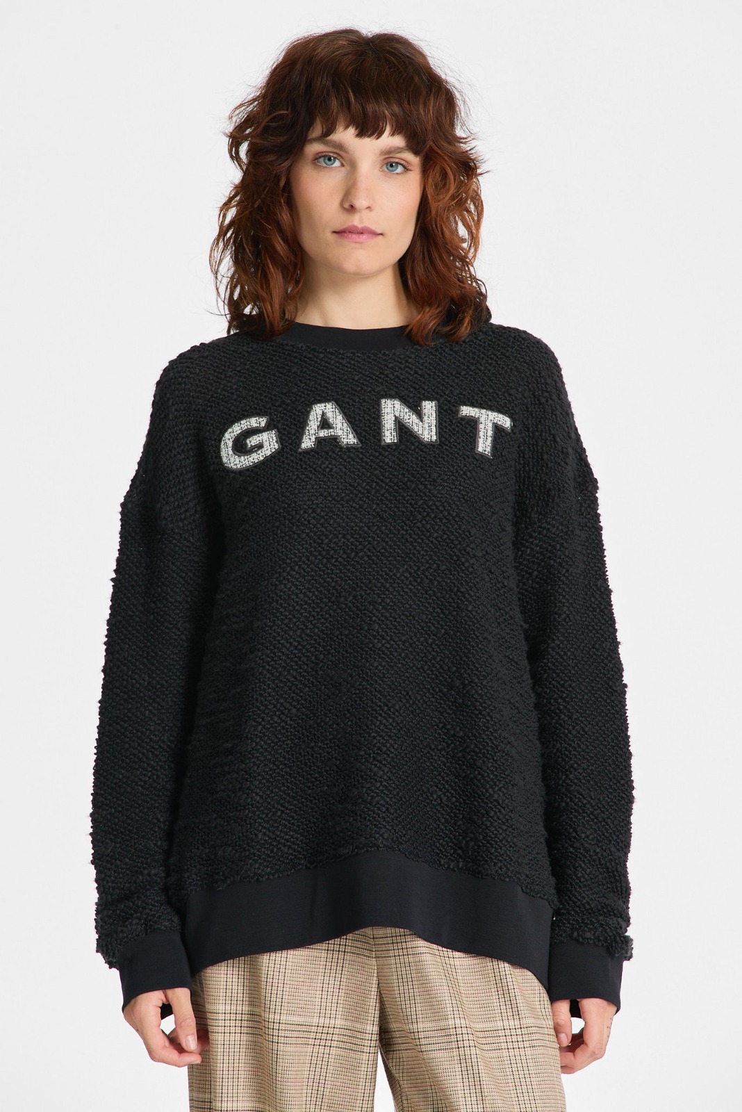 دورس اسپرت اورجینال گانت GANT REL BOUCLE APPLIQUE C-NECK SWEAT 4200735