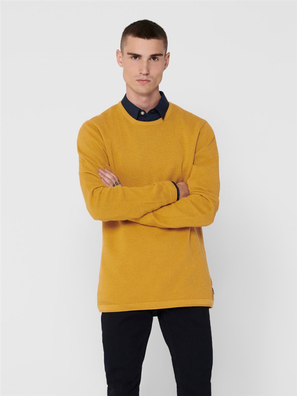 پلیور اسپرت اورجینال Only & Sons Onspanter Life 12 Struc Crew Knit 22016980